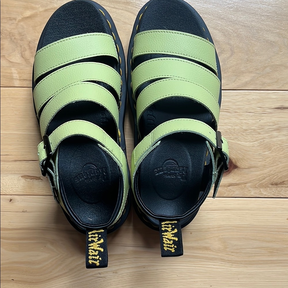 Dr. Martens Light Green Strappy Sandals